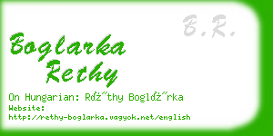 boglarka rethy business card